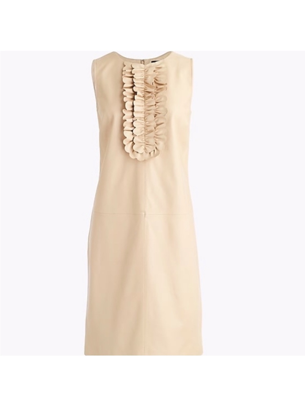 J. Crew Collection Leather sheath dress in Vintage Sand.